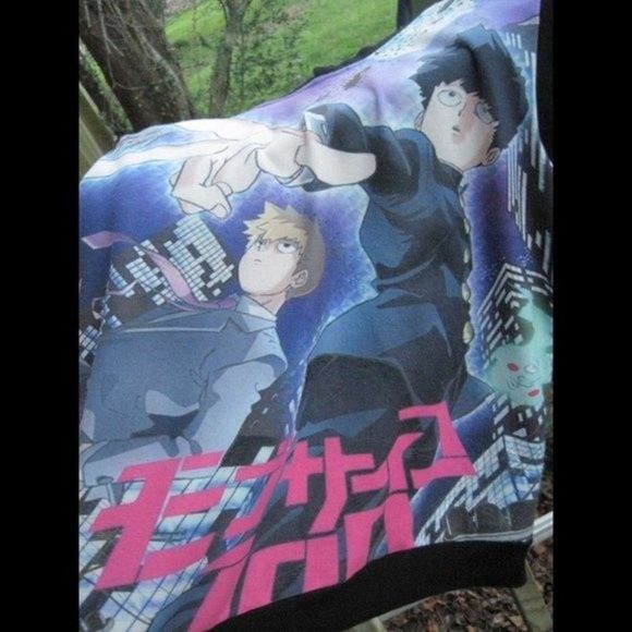 Medium Mob Psycho 100 Anime Hooded Sweater Supernatural Onepunchman Psychic ONE - Picture 8 of 8